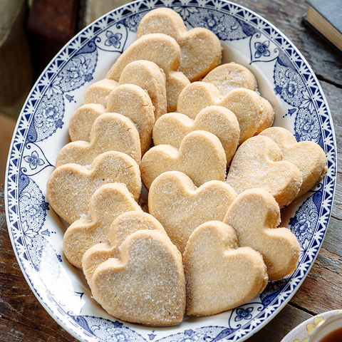 Heart Shaped Shirgar Butter Shortbread